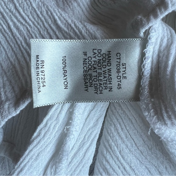 White Ruffled Women's Top - Picture 4 of 4